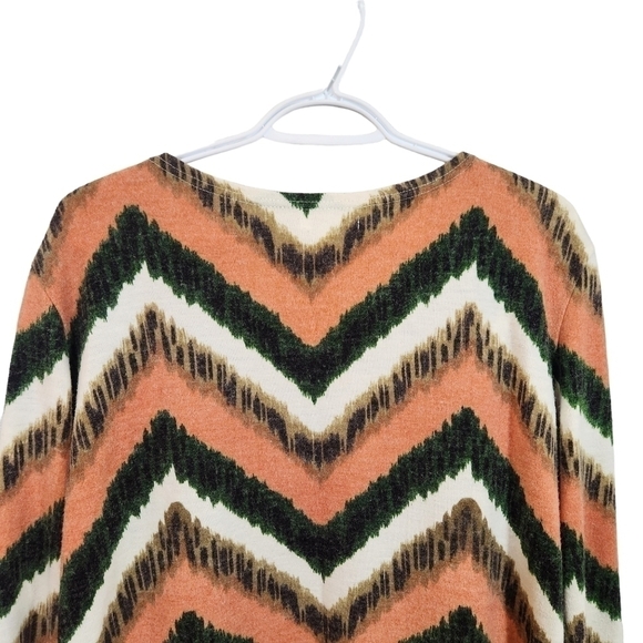 LOVELYGIRL Boho Chevron Print Waterfall Cardigan Size Small - Picture 7 of 11